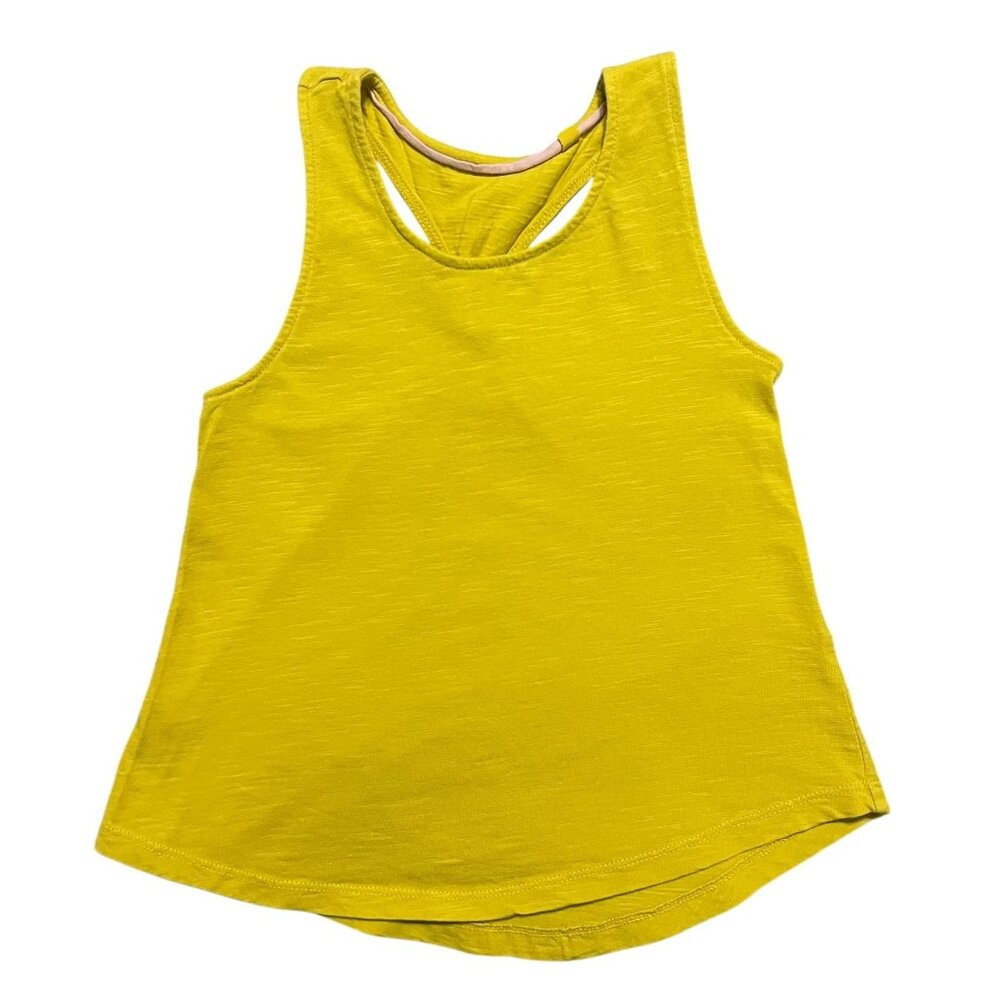 Mini Boden 5-6Y Yellow Racerback Tank Top